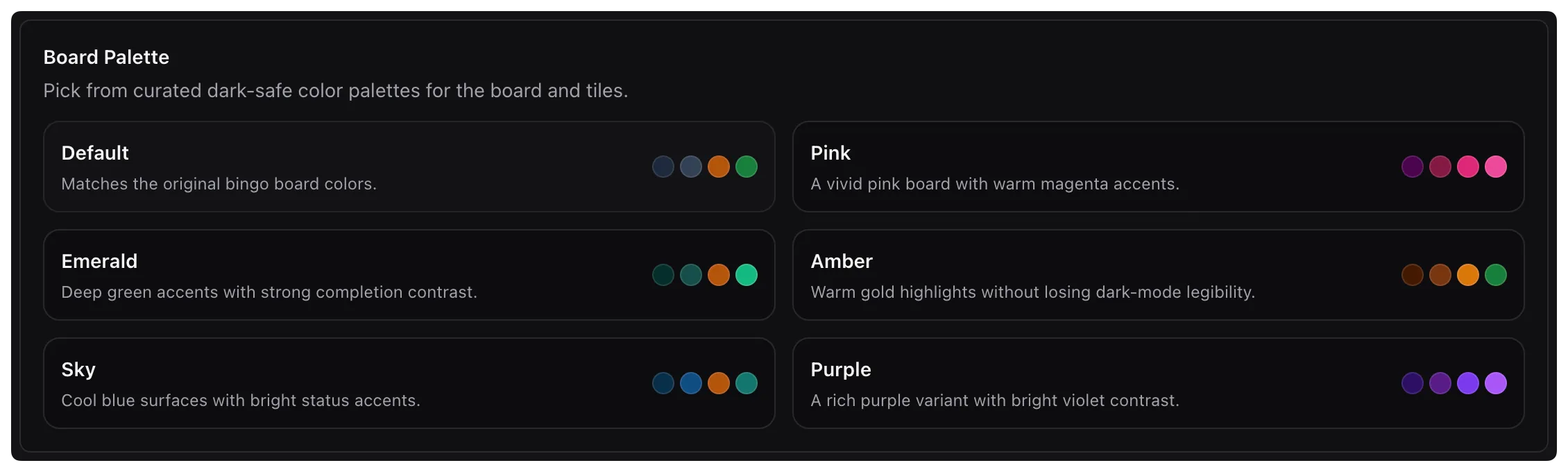 Board palettes