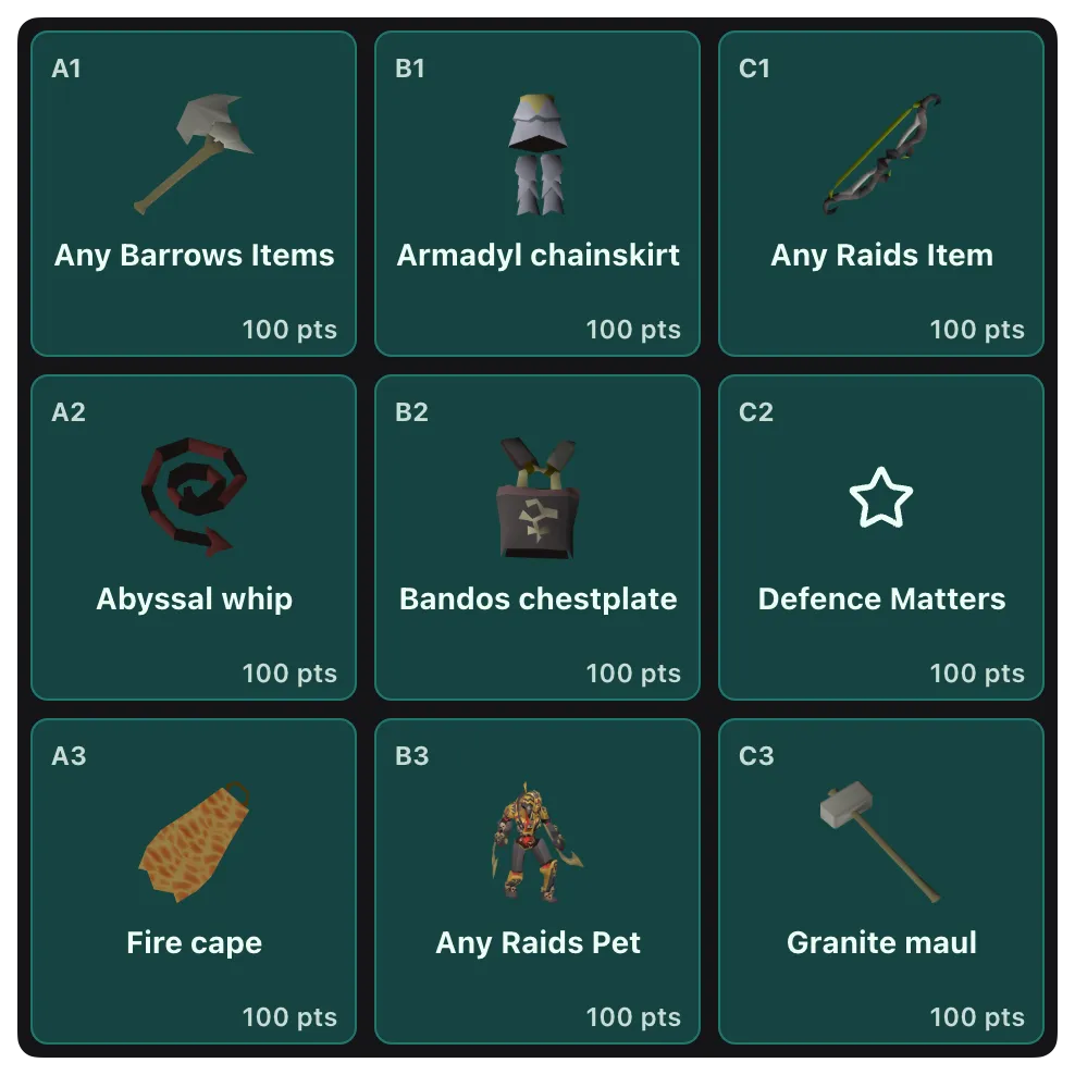 Emerald board palette