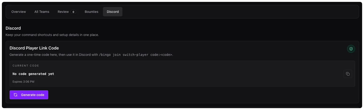 Generate a one-time code